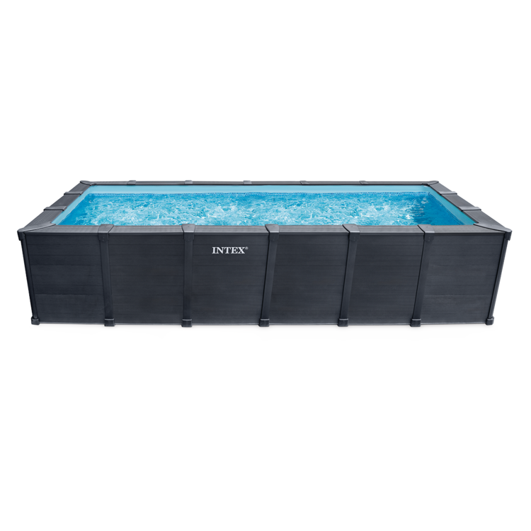 Kit piscine Graphite rectangulaire tubulaire