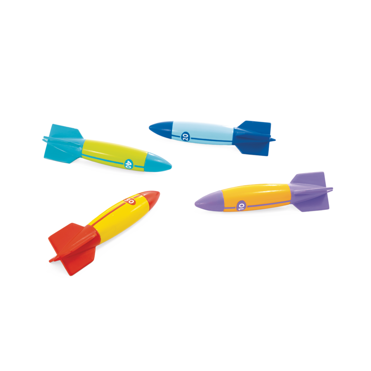 Jeux de fusées sous-marine - Lot de 4