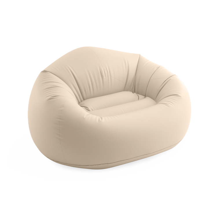 Fauteuil poire beige