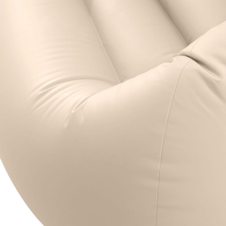 Fauteuil poire beige