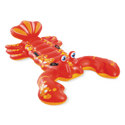 Bouée Homard Intex Géante à Chevauchement - Design Réaliste, 4 Poignées, 213 X 137 Cm, À Partir De 3 Ans