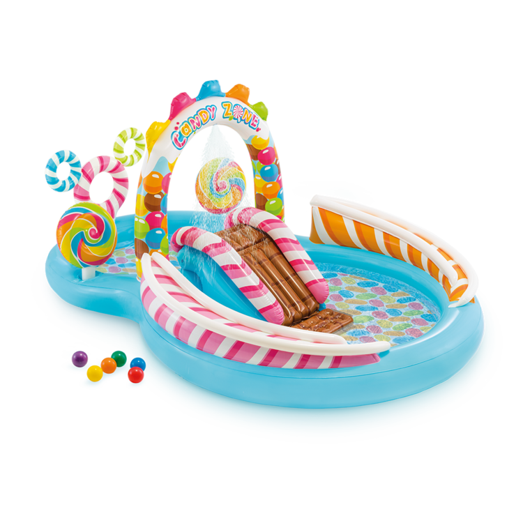 Aire de jeux gonflable Royaume des bonbons INTEX