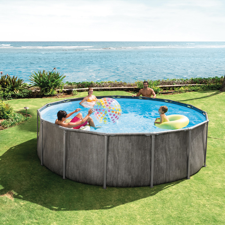 Piscine tubulaire baltik ronde 4,57 x 1,22 m Intex