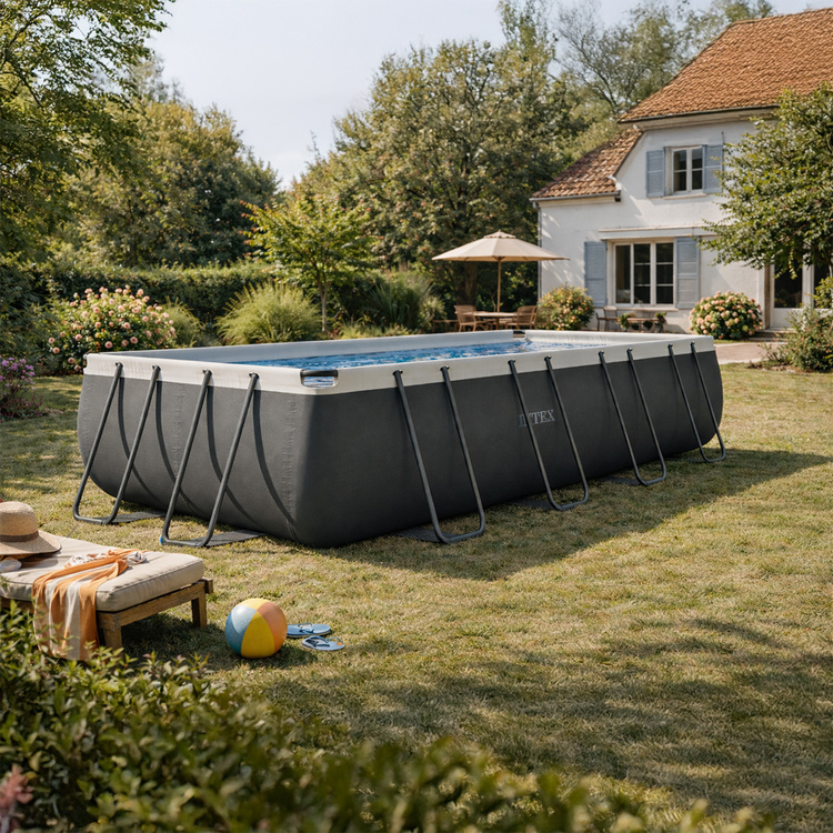 Piscine Ultra XTR rectangulaire | 5,49 x 2,74 m | Avec bâche | INTEX