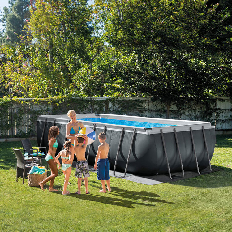 Piscine Ultra XTR rectangulaire | 5,49 x 2,74 m | Avec bâche | INTEX