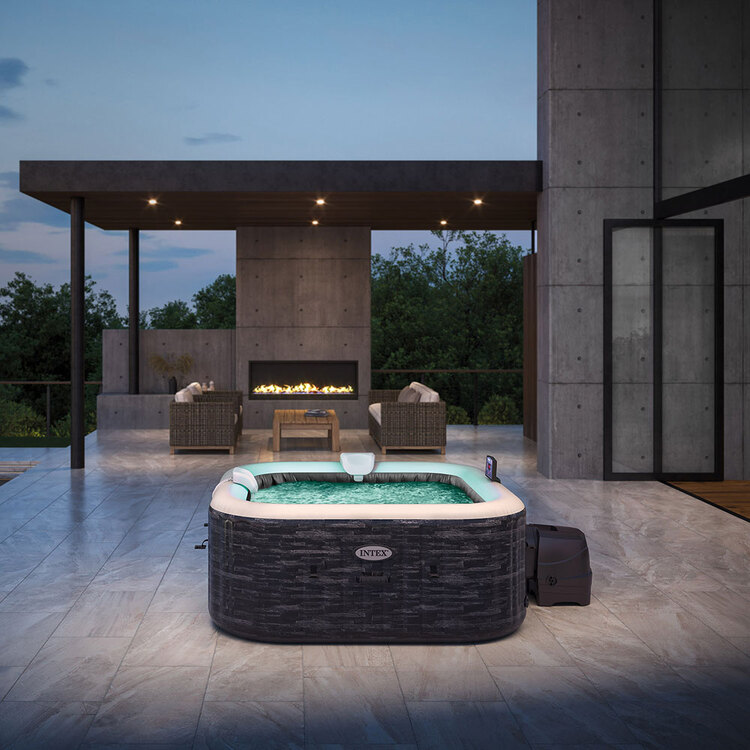 Spa gonflable Ardoise 4 places 2,11 x 0,71 m Intex
