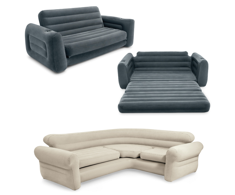 canapé convertible 2 places et canapé d'angle gonflable