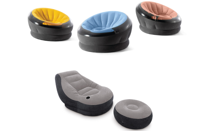 Photo d'un fauteuil onyx gonflable vert